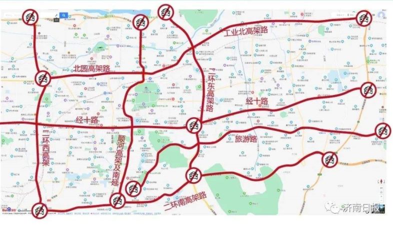 上下班高峰期 非鲁A牌照的汽车要限行到底是真是假